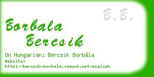 borbala bercsik business card