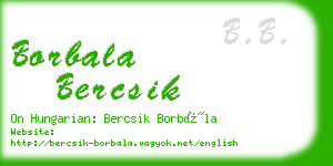 borbala bercsik business card